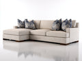 Divano angolare - Tessuto - 284x164x83 cm - Beige chiaro - Stile contemporaneo