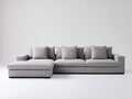 Divano angolare - Tessuto - 304x172x84 cm - Grigio chiaro - Contemporaneo