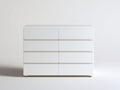 Cassettiera - Legno - 118x45x92 cm - Bianco - Design minimalista