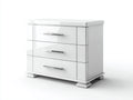 Cassettiera - Legno - 78x44x78 cm - Bianco - Design moderno lucido