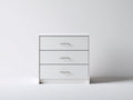Cassettiera - Legno - 76x42x82 cm - Bianco - Design minimalista